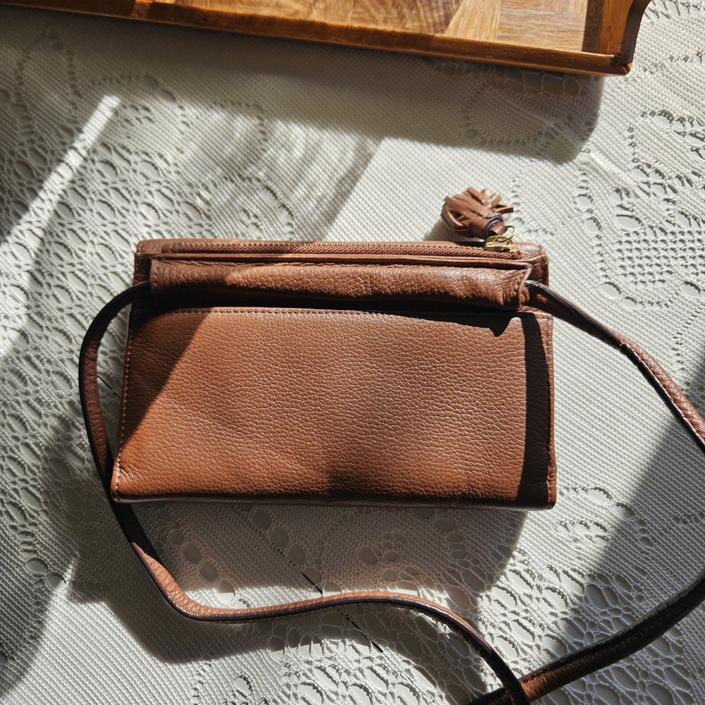 Fossil Brown Leather Crossbody Bag - Picture 4 of 6